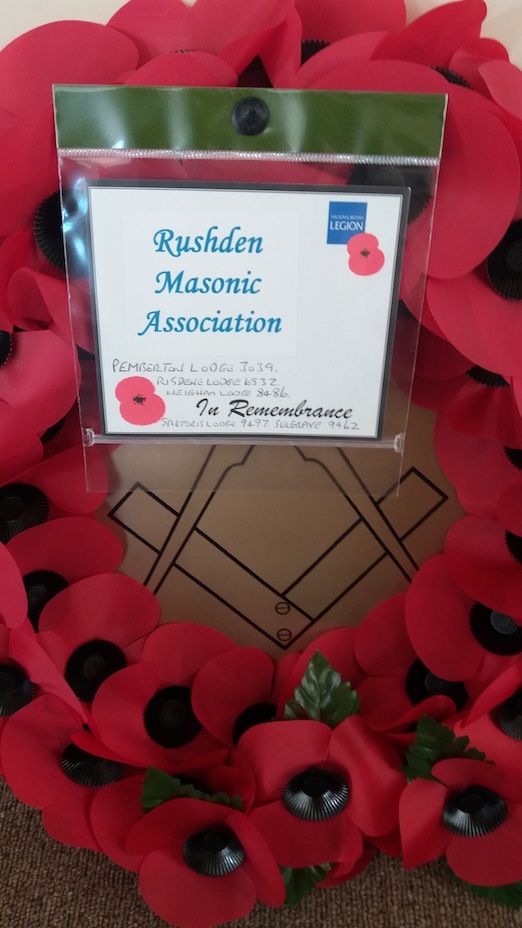 16 11 18 Rushden Remembrance Wreath