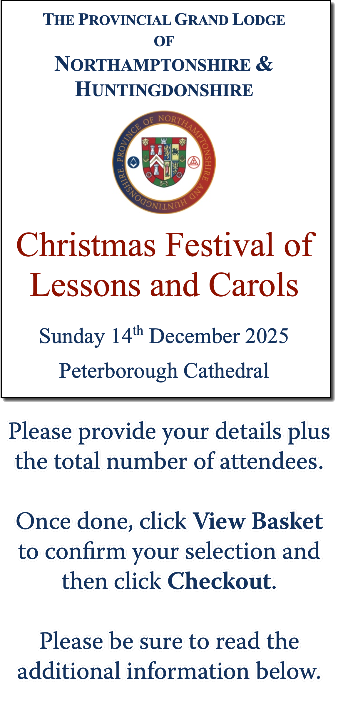 2025 Provincial Carol Service 2025 Provincial Carol Service